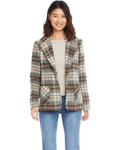 Karen Kane Plaid Blazer