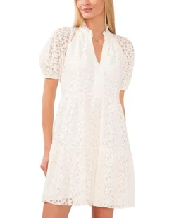 CeCe V-Neck Babydoll Tiered Dress