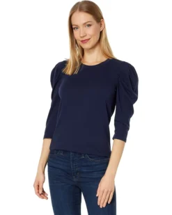 Bobi Los Angeles 3/4 Puff Sleeve Top