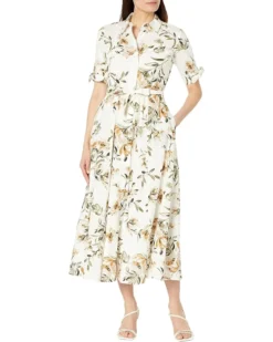 Calvin Klein Cotton Print Maxi Dress