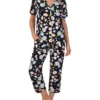 Bedhead PJs Organic Cotton Knit Short Sleeve Cropped PJ Set