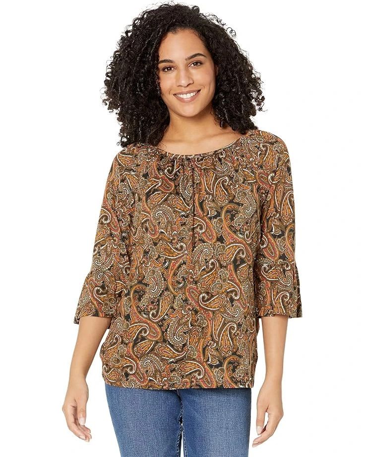 MICHAEL Michael Kors Paisley Flare Sleeve Top 1 MICHAEL Michael Kors Paisley Flare Sleeve Top