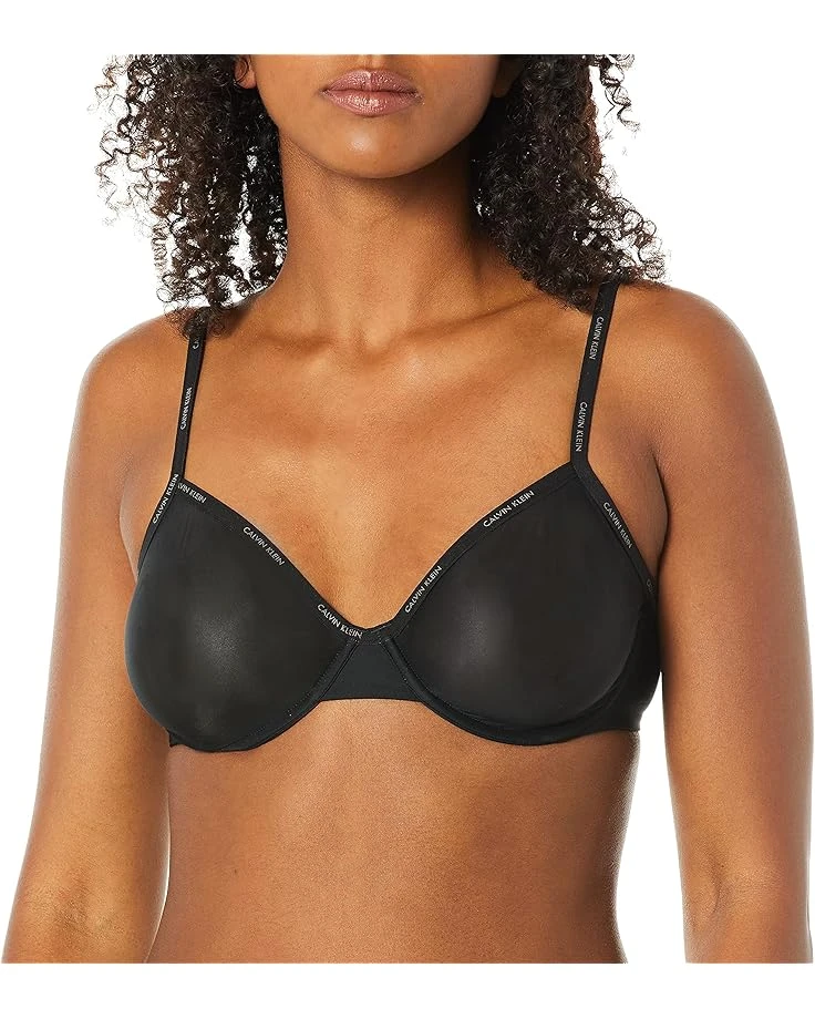 Calvin Klein Women's Sheer Marquisette Unlined Demi Bra 1 Calvin Klein Women's Sheer Marquisette Unlined Demi Bra